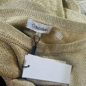 NWT Calvin Klein Gold Sweater, sz M